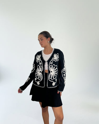 Cardigan Floreale